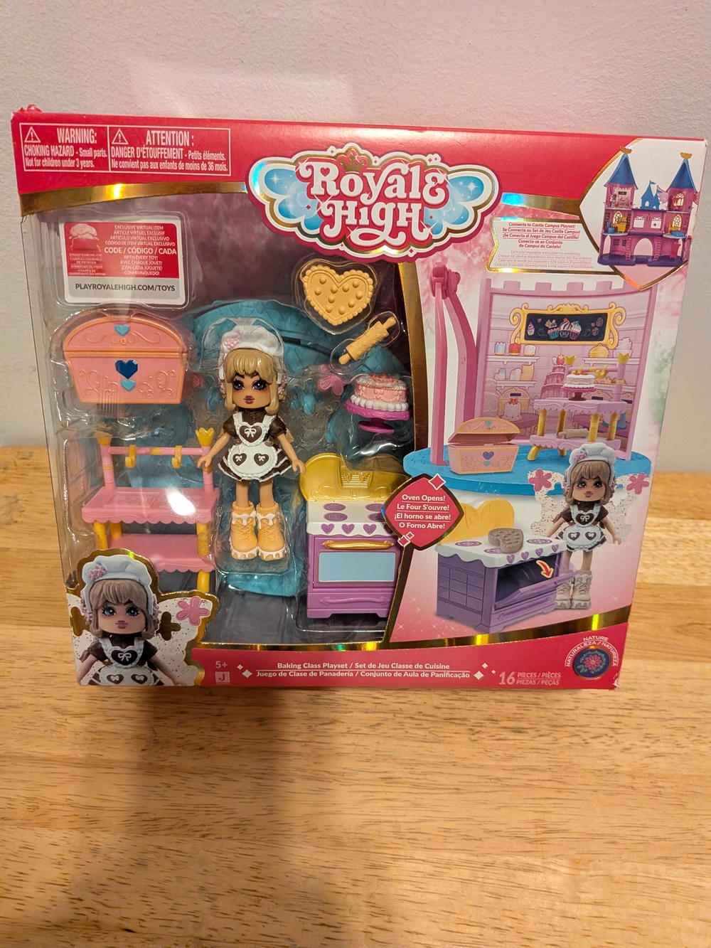Baking Class Playset - Pink & Gold Doll Set